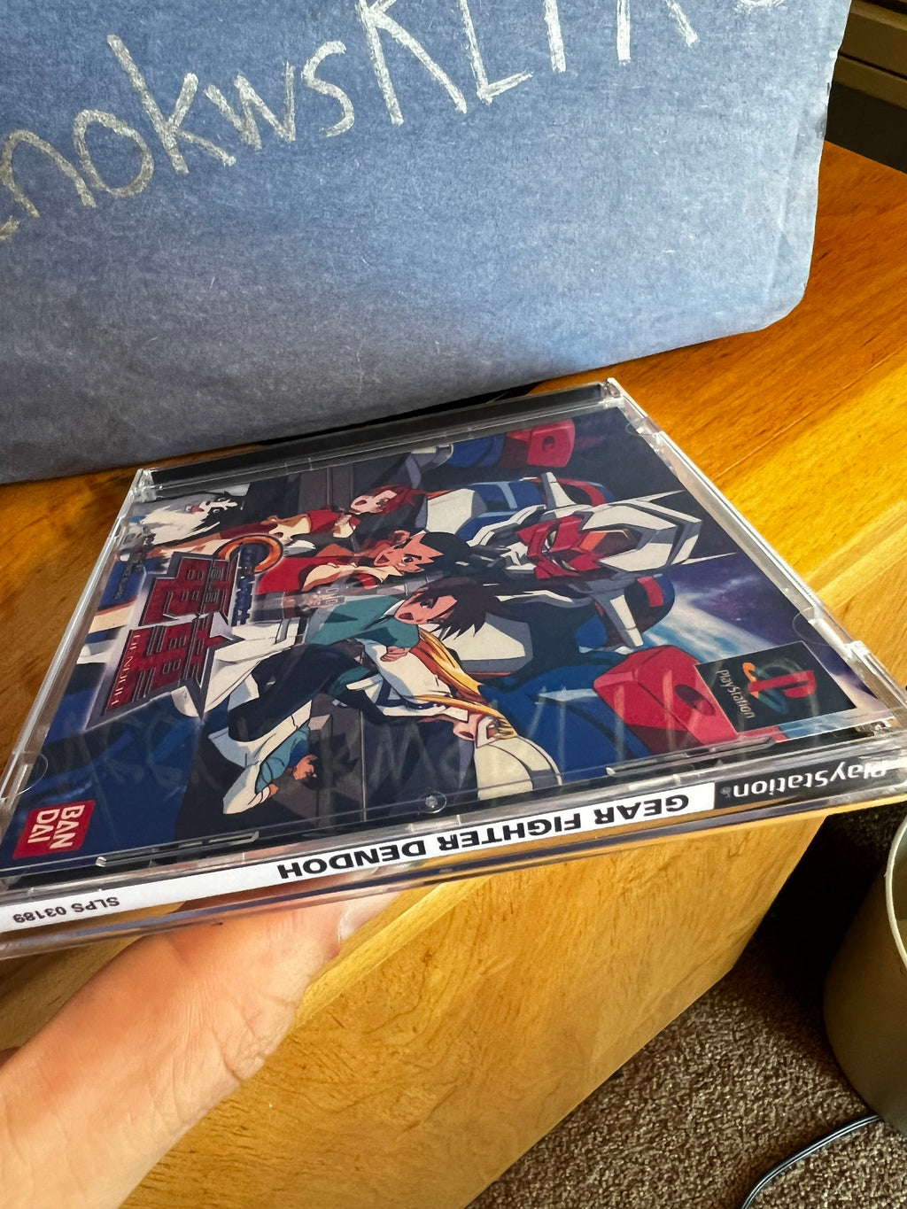 Gear Fighter Dendoh REPLACMENT CASE No Disc! Ps1 Japan