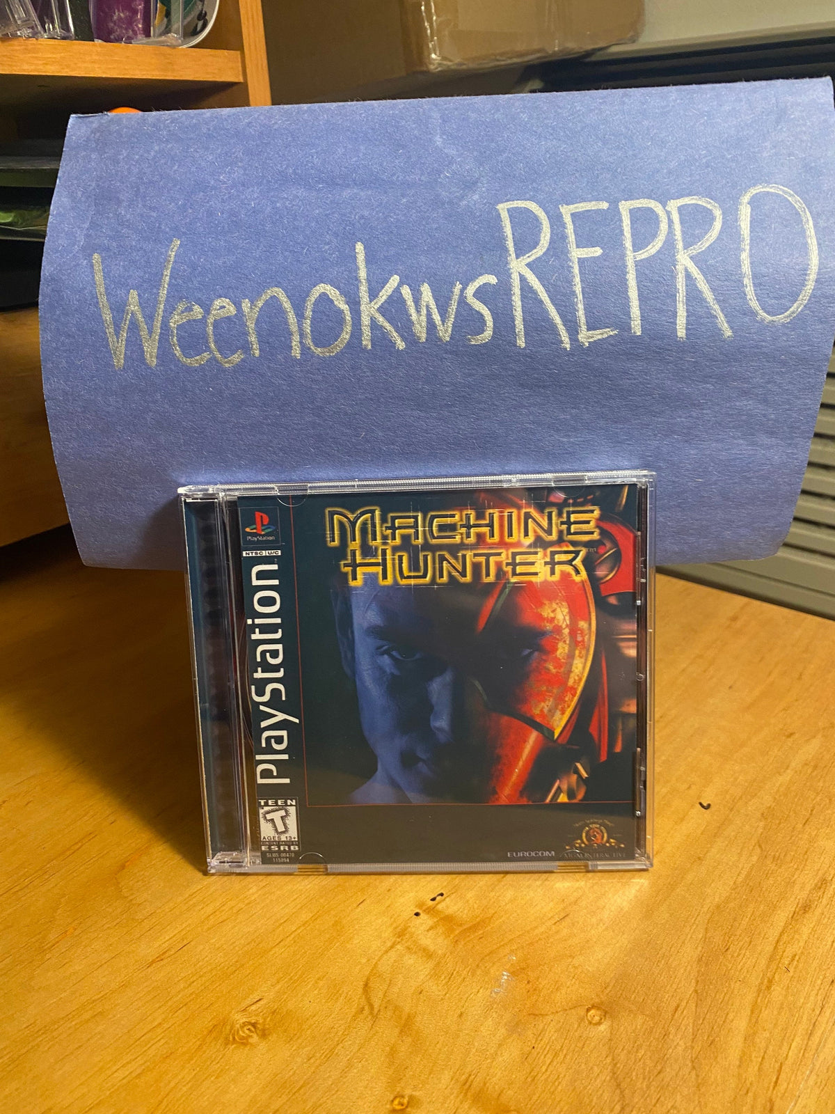 Machine Hunter REPLACEMENT CASE No Disc ps1