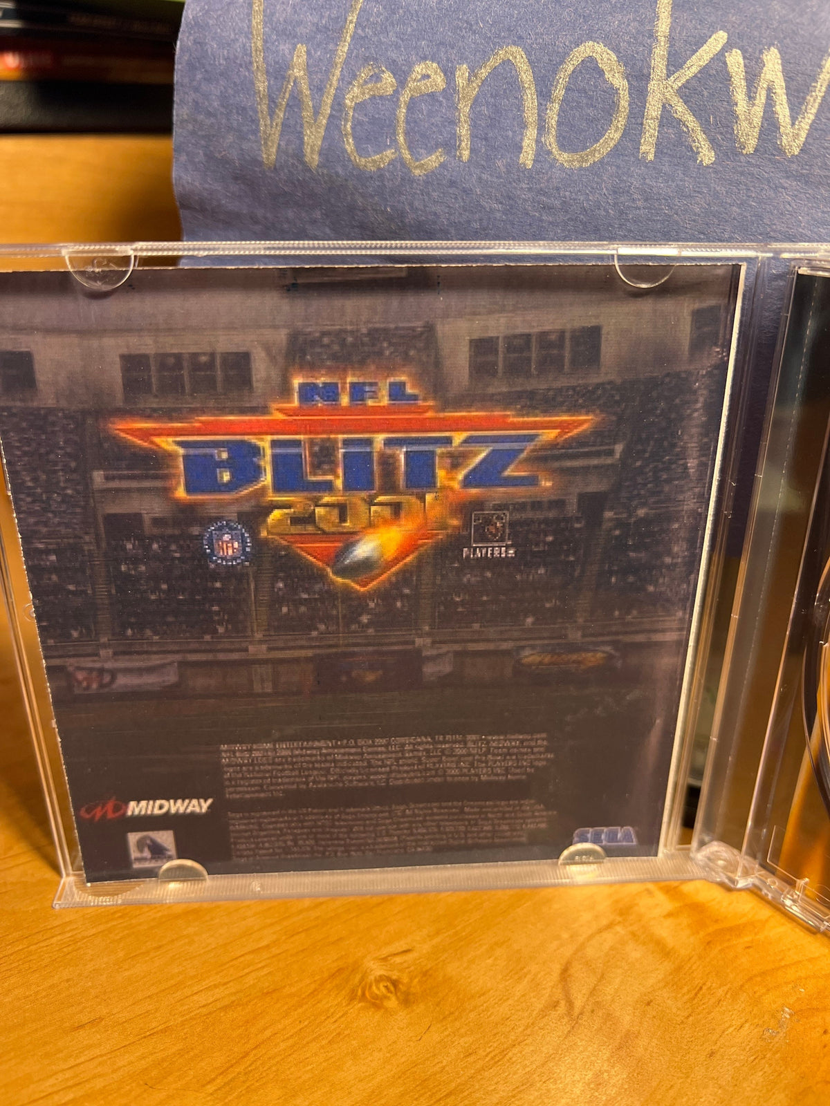NFL Blitz 2001 REPRODUCTION CASE No Disc Dreamcast