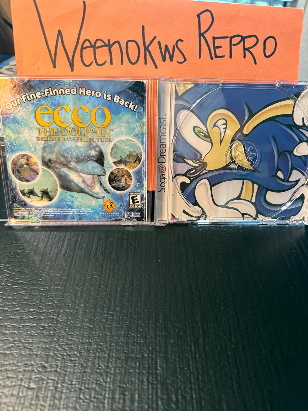 Sonic Adventure 1 Limited Edition REPRODUCTION CASE No Disc Dreamcast