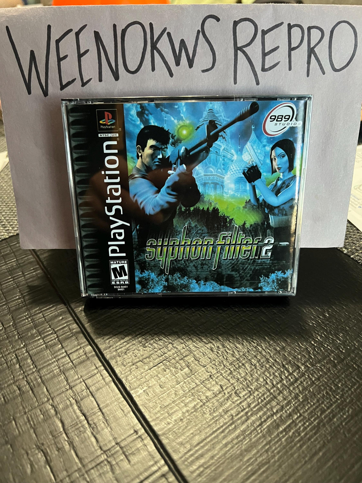 Syphon Filter 2 REPLACMENT CASE No Disc ps1 THICK case
