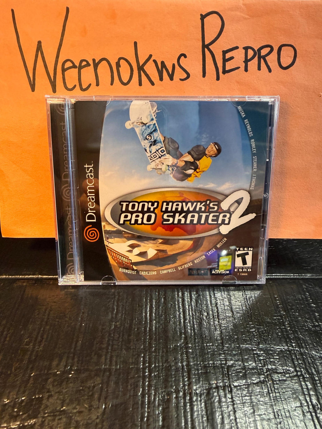 Tony hawks pro skater 2 REPRODUCTION CASE No Disc Dreamcast