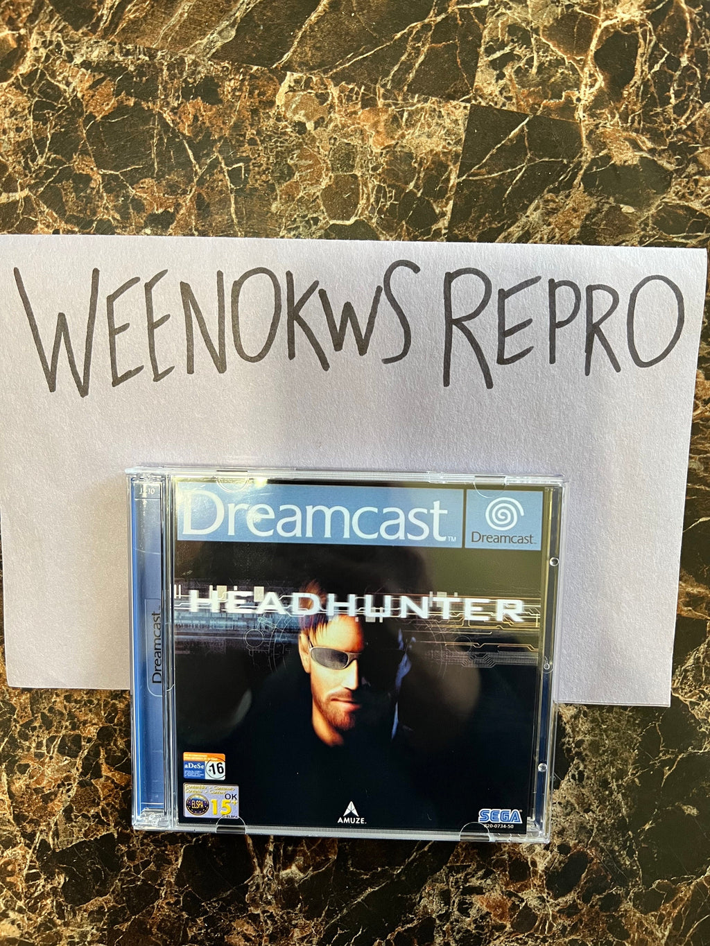 HeadHunter Dreamcast REPRODUCTION CASE Only No Disc! Double case Thin or Thick