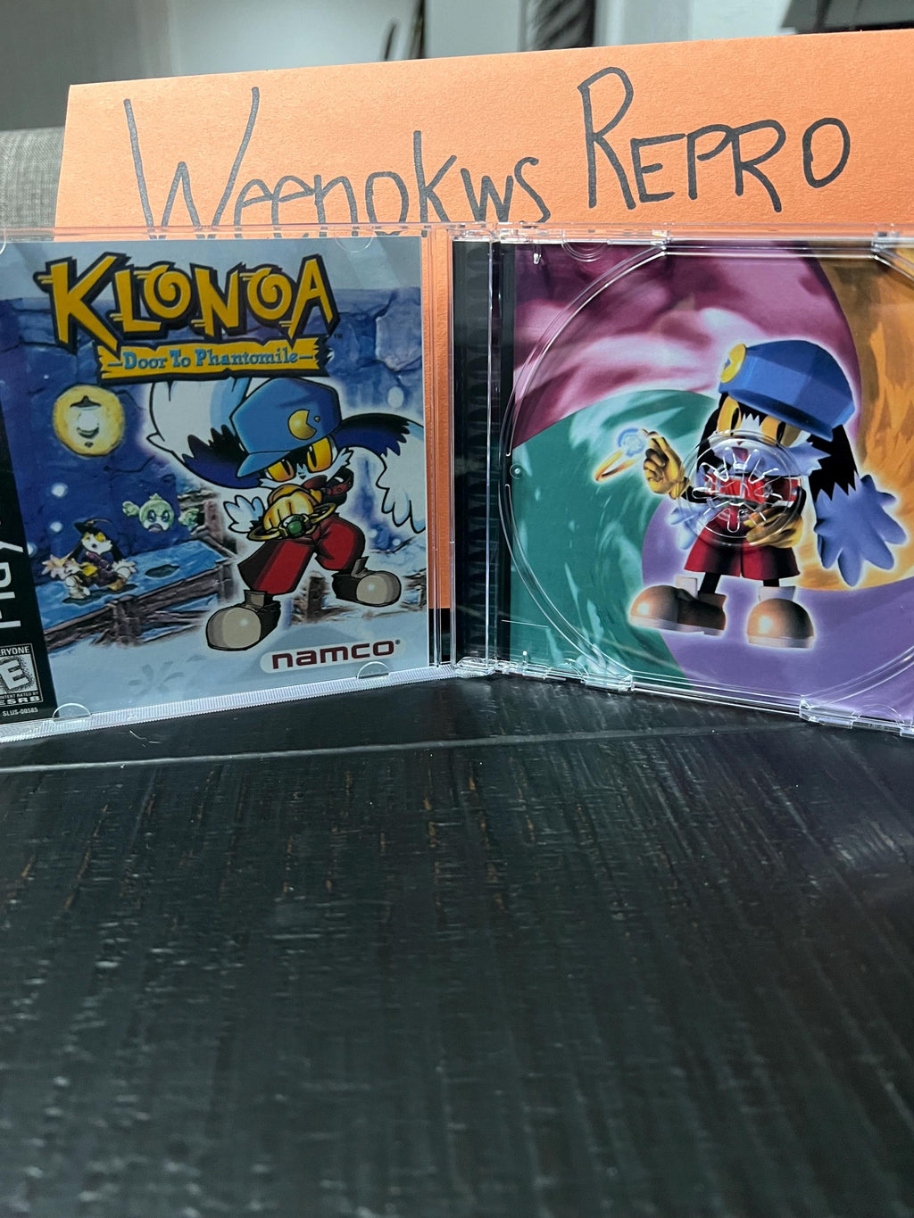 Klonoa Door to Phantomile REPLACMENT CASE No Disc! Ps1