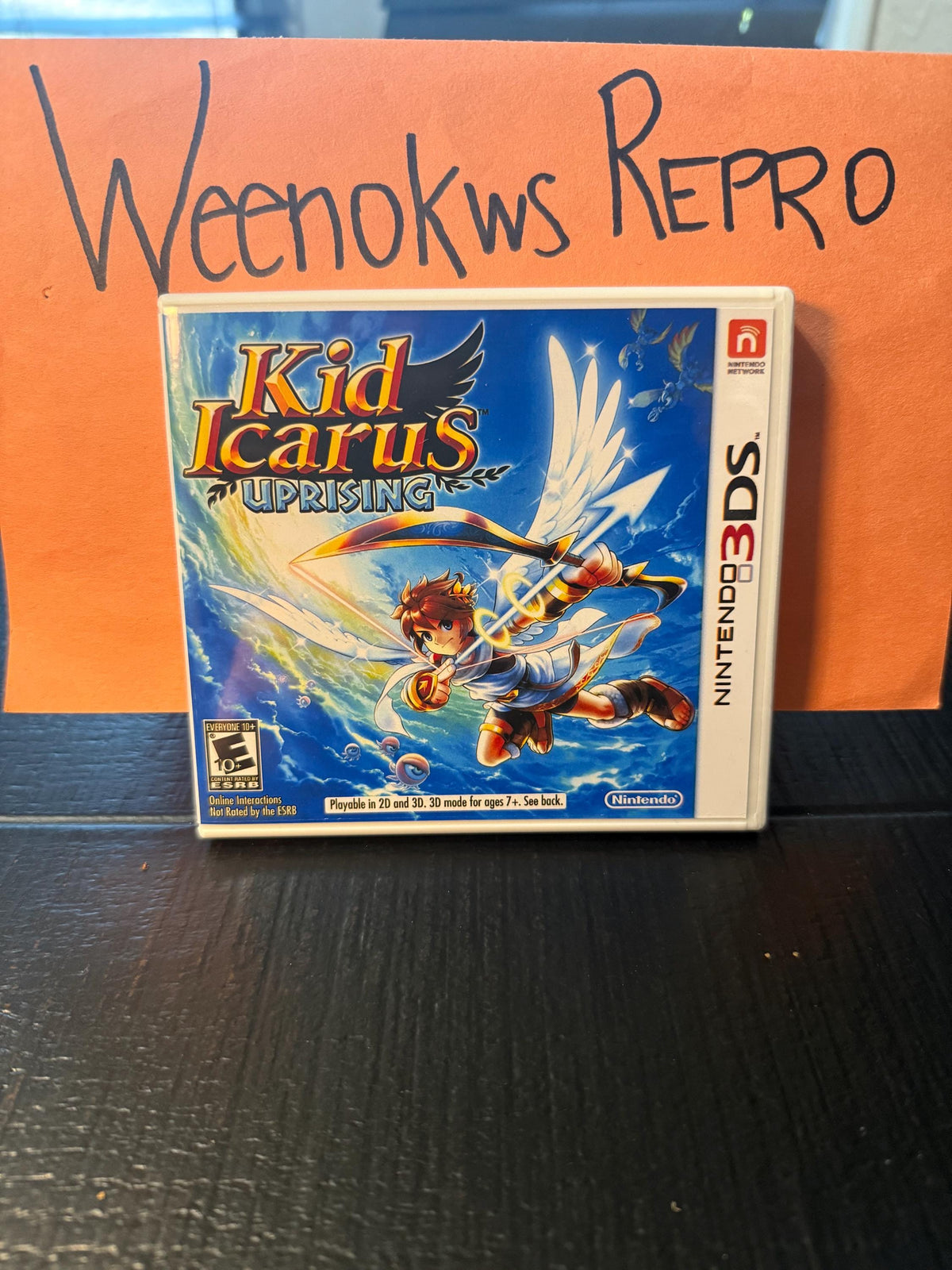 Kid Icarus Uprising REPLACEMENT CASE No Game! Nintendo 3ds