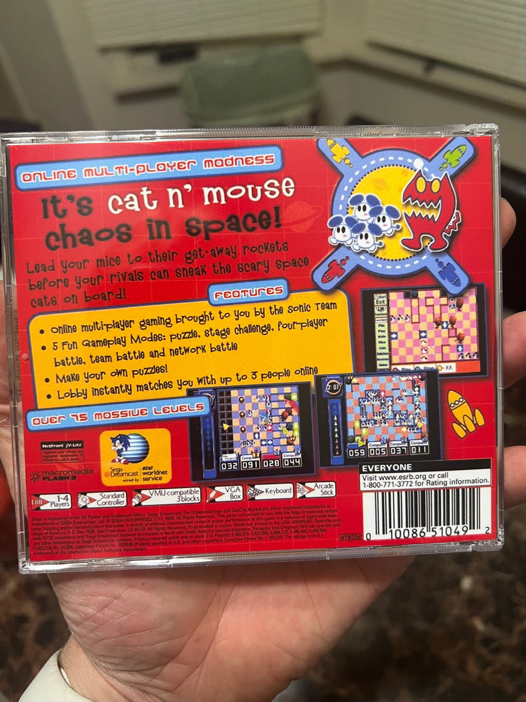 ChuChu Rocket! REPRODUCTION CASE No Game! Dreamcast