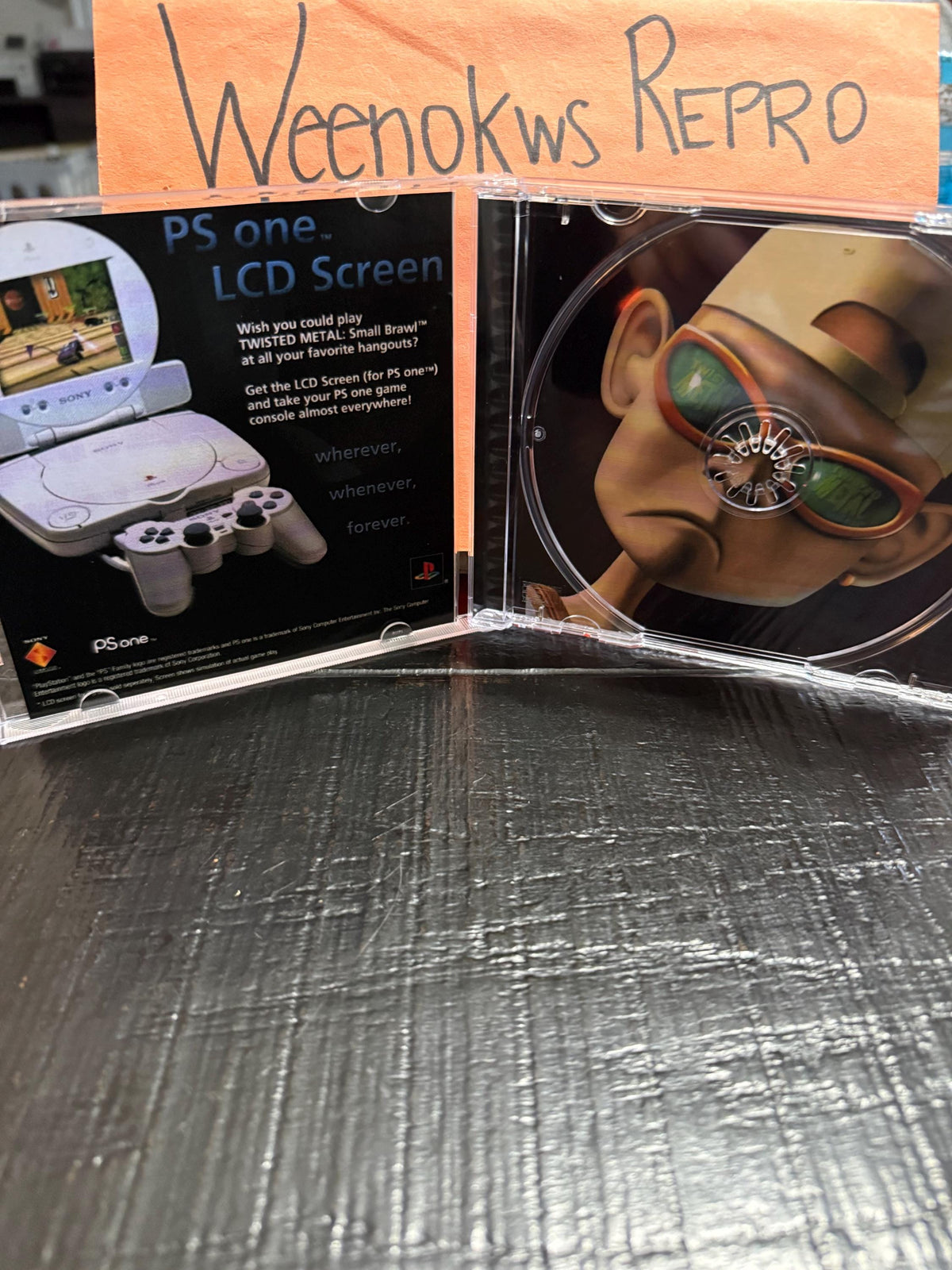 Twisted Metal Small Brawl REPLACMENT CASE No Disc Ps1