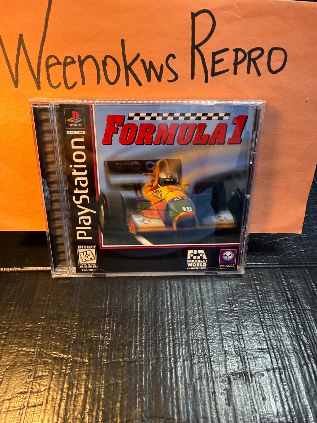 Formula 1 REPLACEMENT CASE No Disc! Ps1