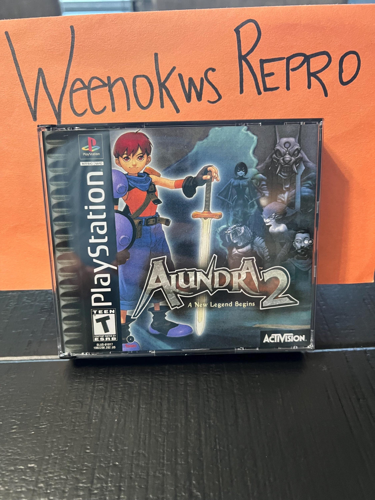 Alundra 2 REPLACMENT CASE No Disc ps1 THICK