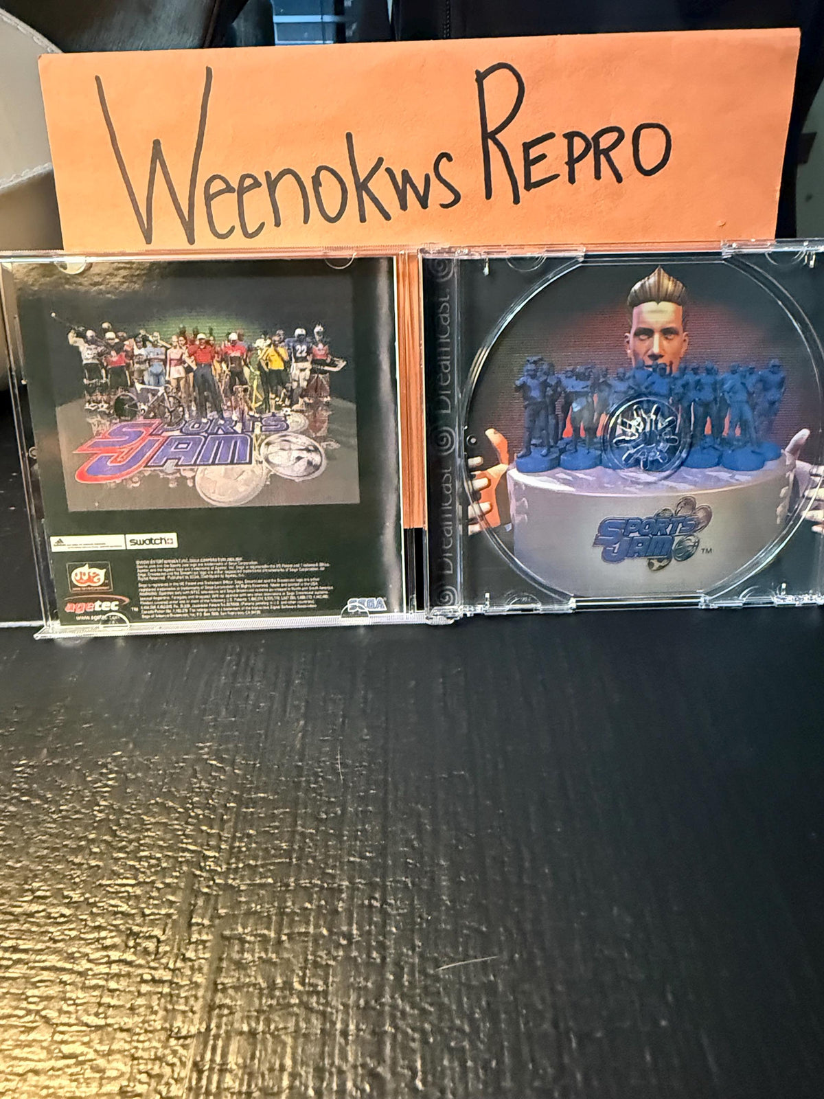 Sports Jam REPRODUCTION CASE No Disc Dreamcast
