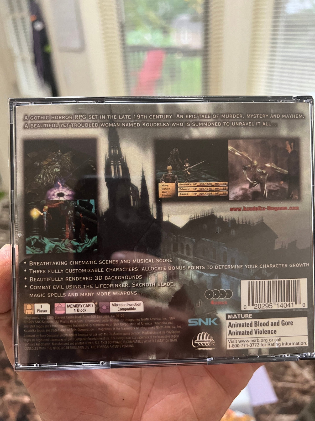 Koudelka REPLACEMENT CASE No Disc ps1