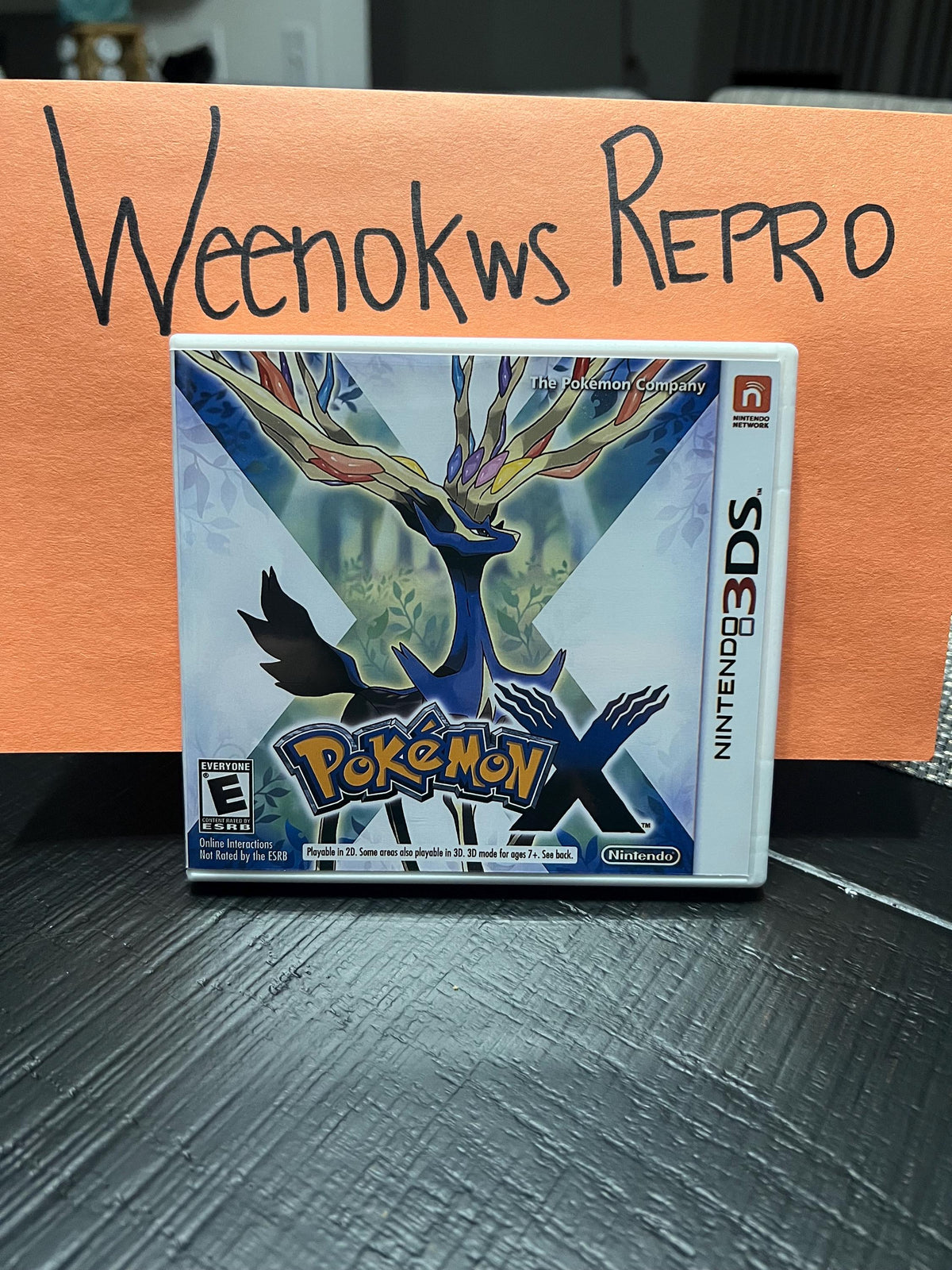 Pokemon Pokémon X REPLACEMENT CASE No Game! Nintendo 3ds