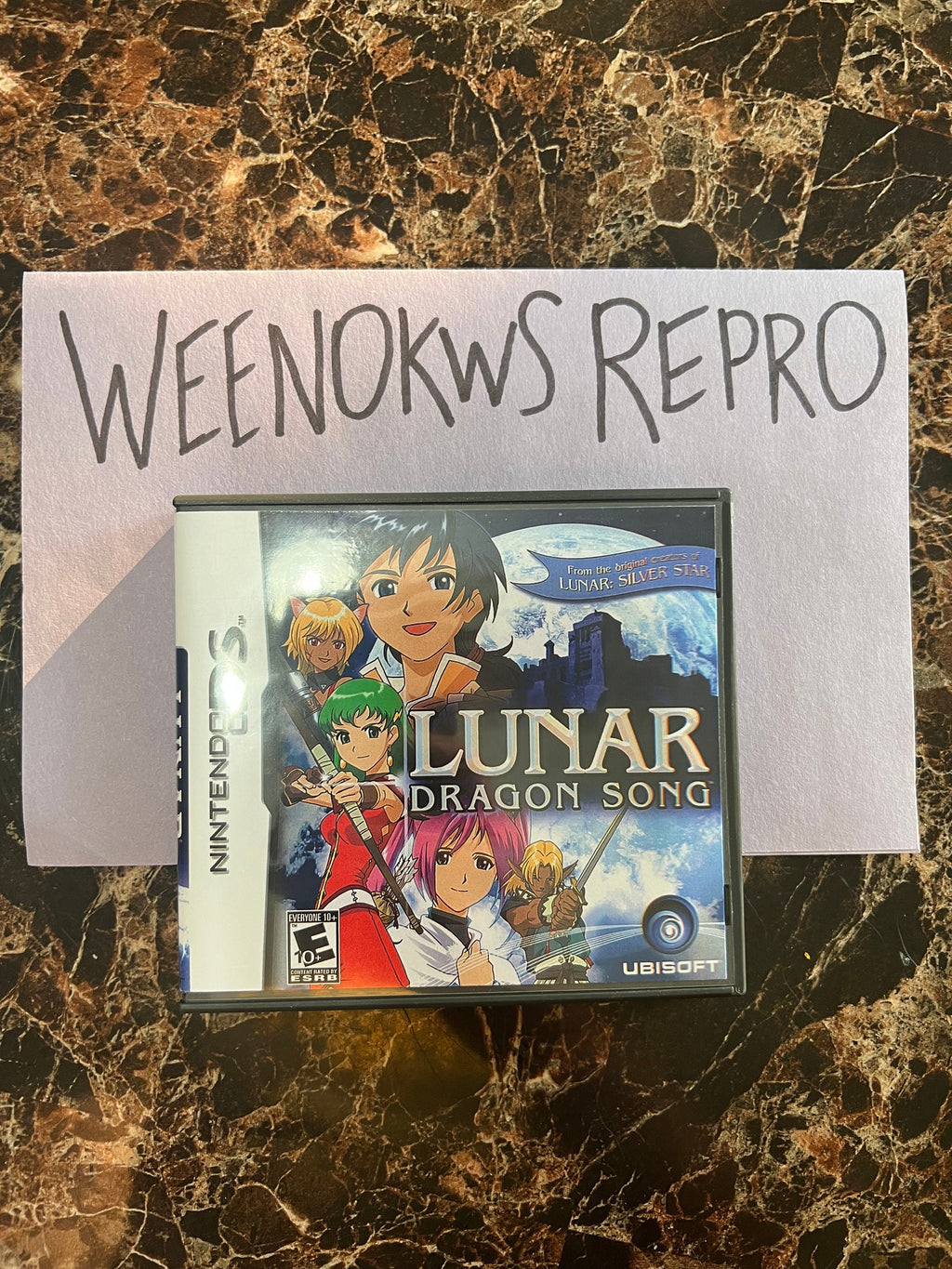 Lunar Dragon Song REPLACEMENT CASE No Game! Nintendo Ds