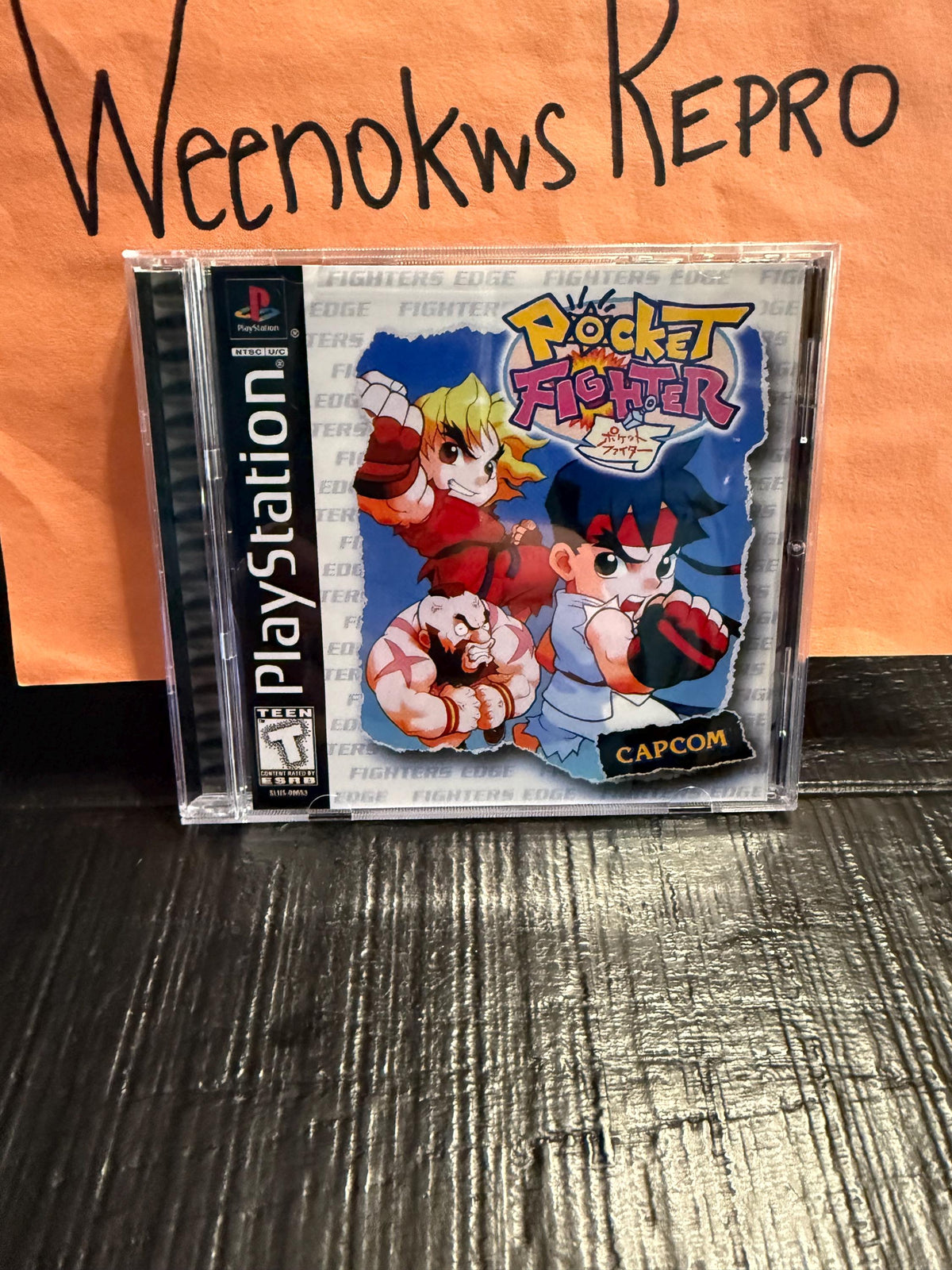 Pocket Fighter REPLACEMENT CASE No Disc! Ps1