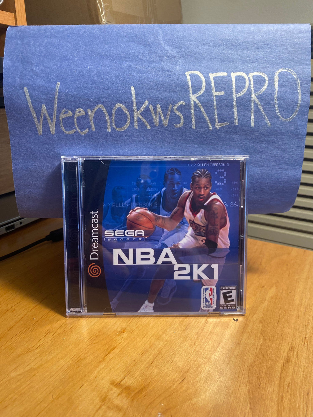 NBA 2k1 REPRODUCTION CASE No Disc Dreamcast