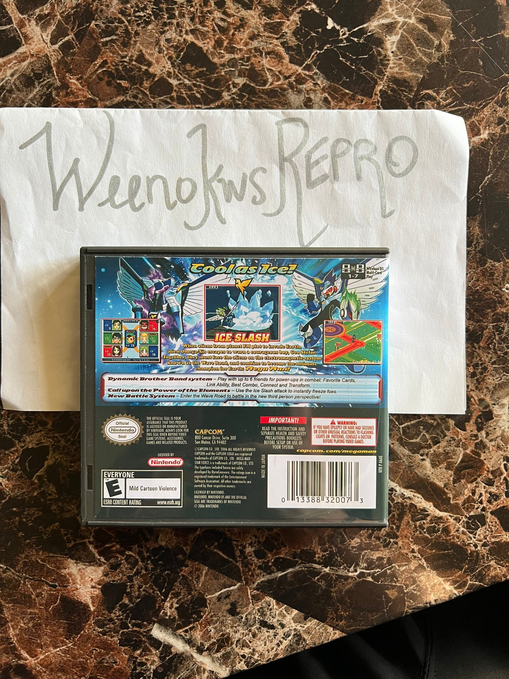 MegaMan Starforce Pegasus REPLACEMENT CASE No Game! Nintendo DS