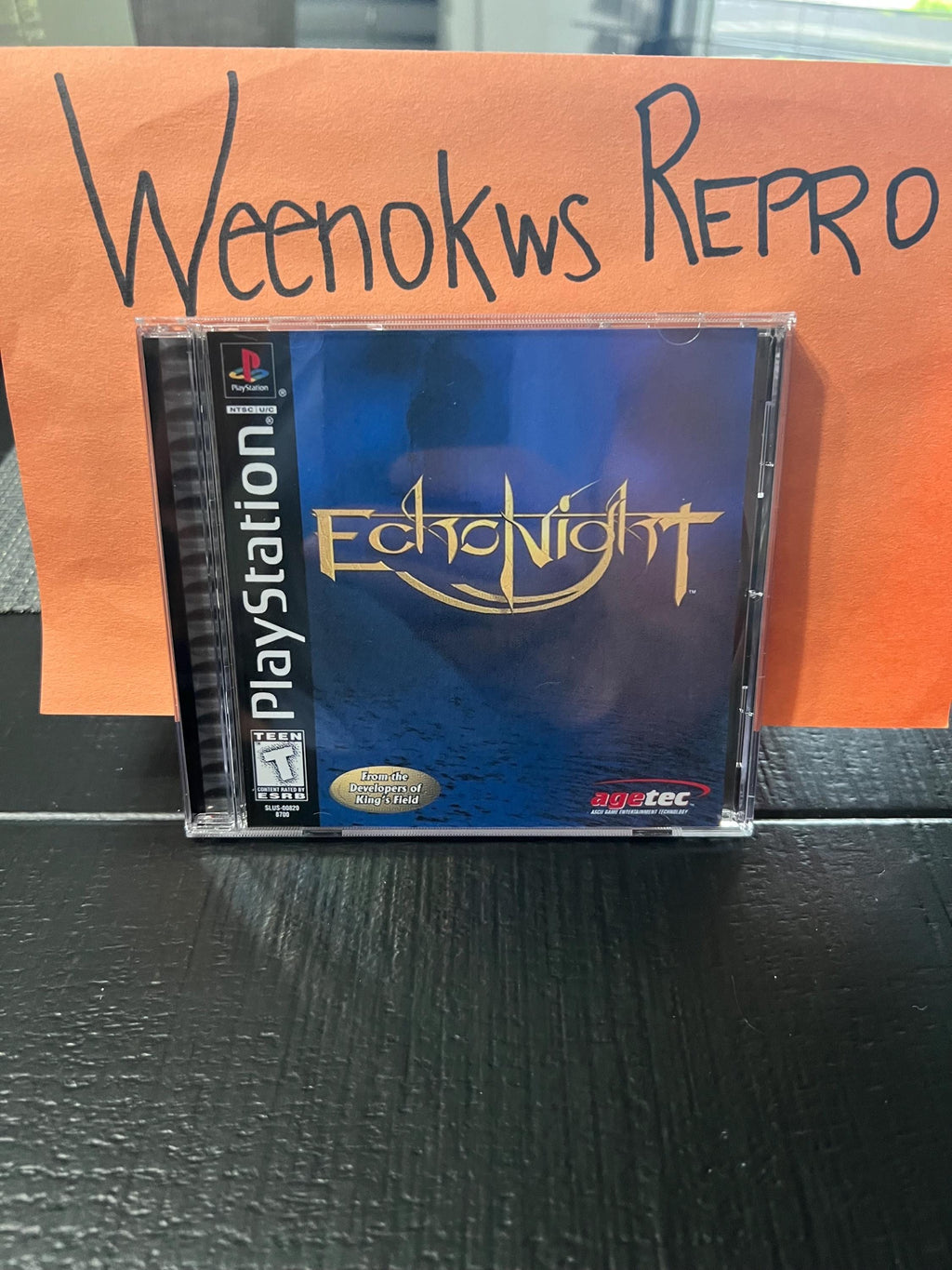 Echo Night REPLACMENT CASE No Disc ps1