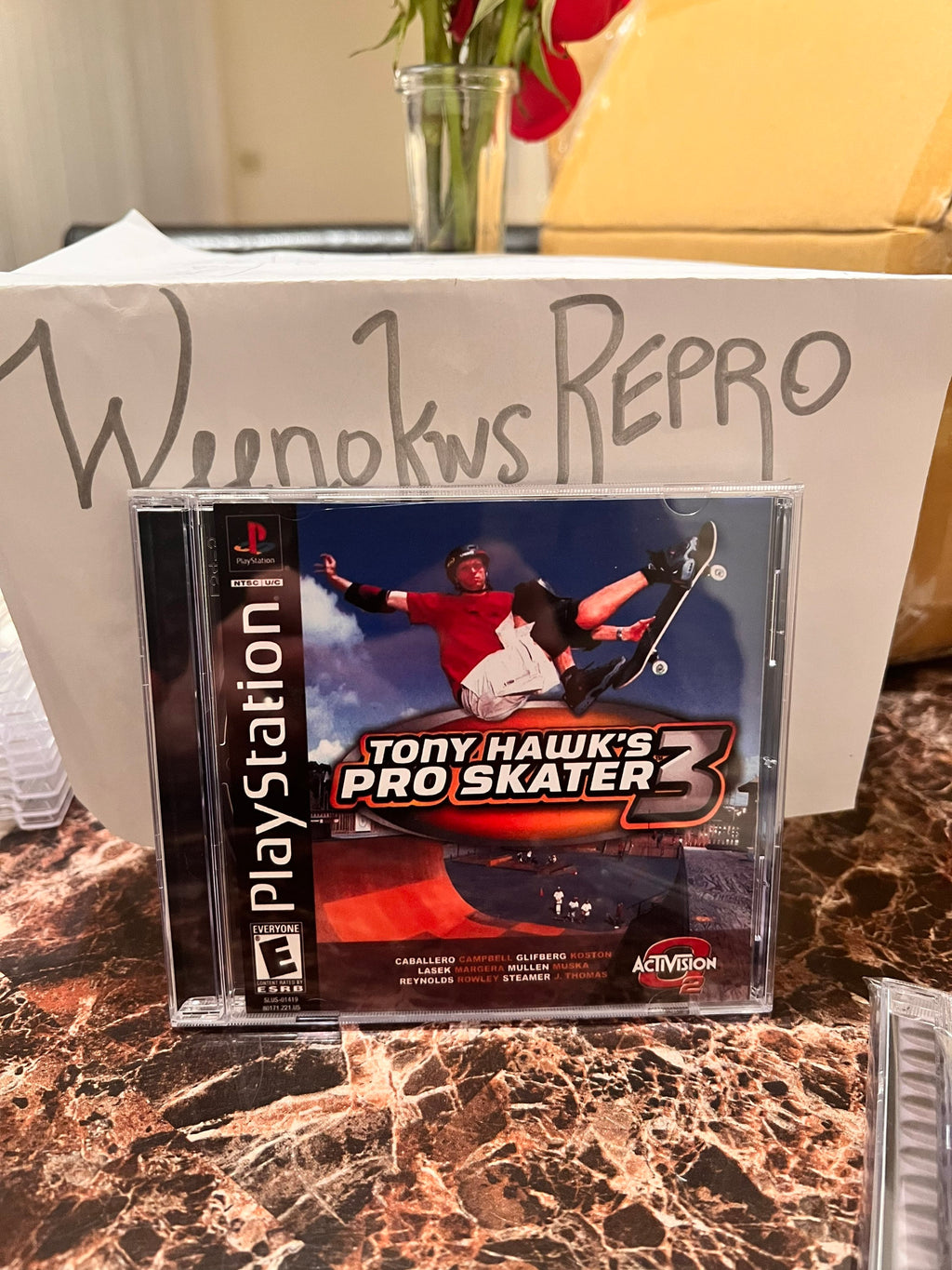 Tony hawks Pro Skater 3 REPLACMENT CASE No Disc! Ps1