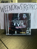 Resident Evil 3 Nemesis REPRODUCTION CASE No Disc Dreamcast