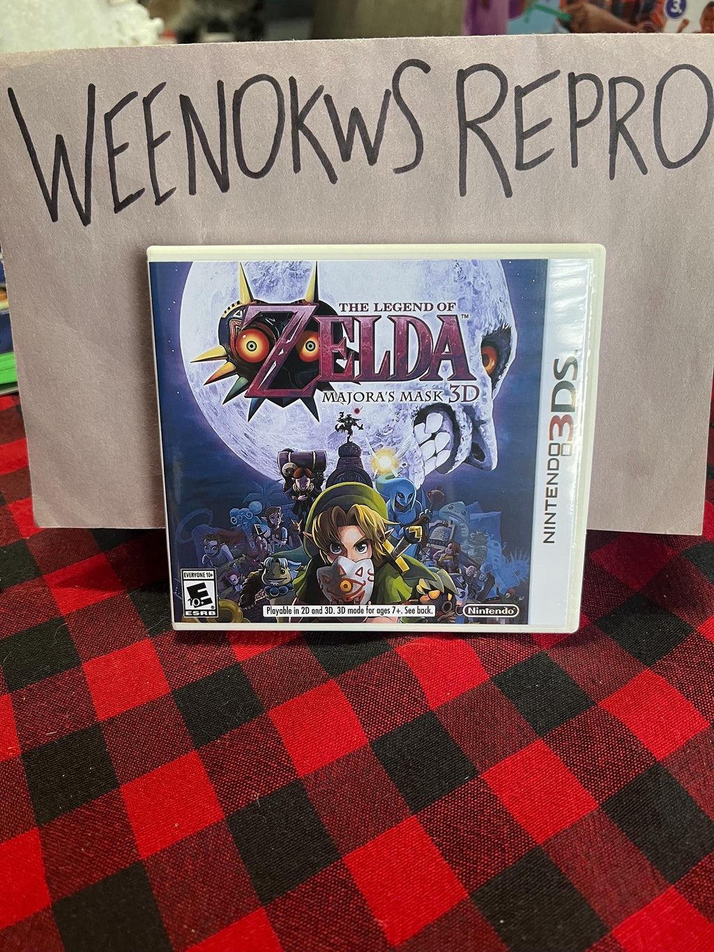 Legend of Zelda Majoras Mask 3D REPLACEMENT CASE No Game! Nintendo 3ds