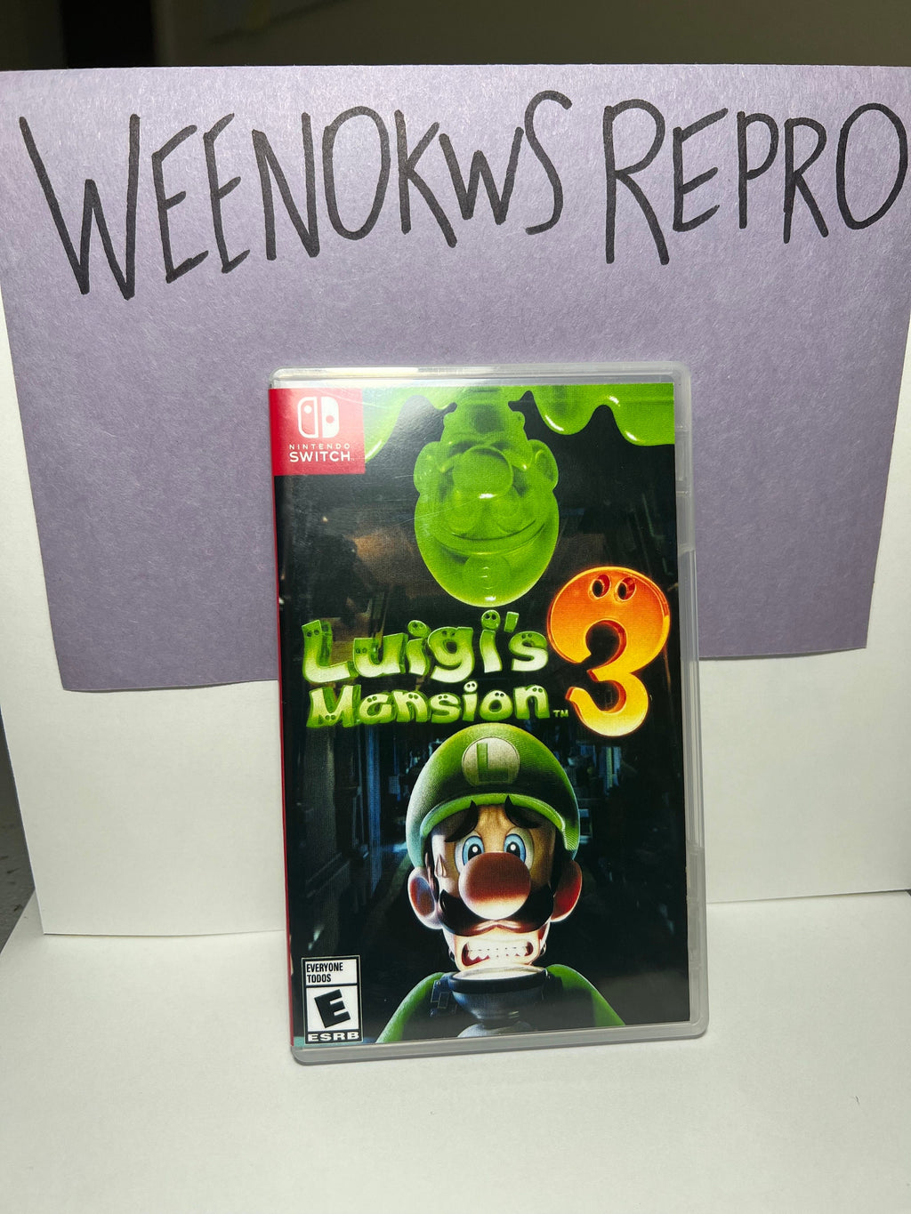 Luigi’s Mansion 3 REPLACEMENT CASE No Game! Nintendo Switch
