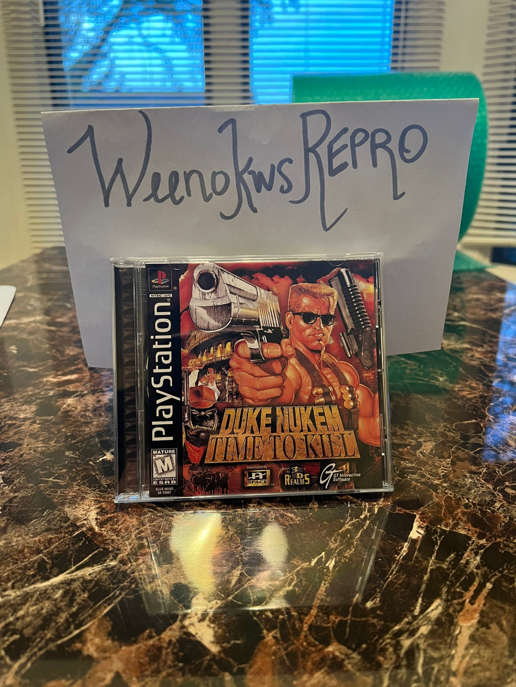 Duke Nukem Time to Kill REPLACMENT CASE No Disc! Ps1