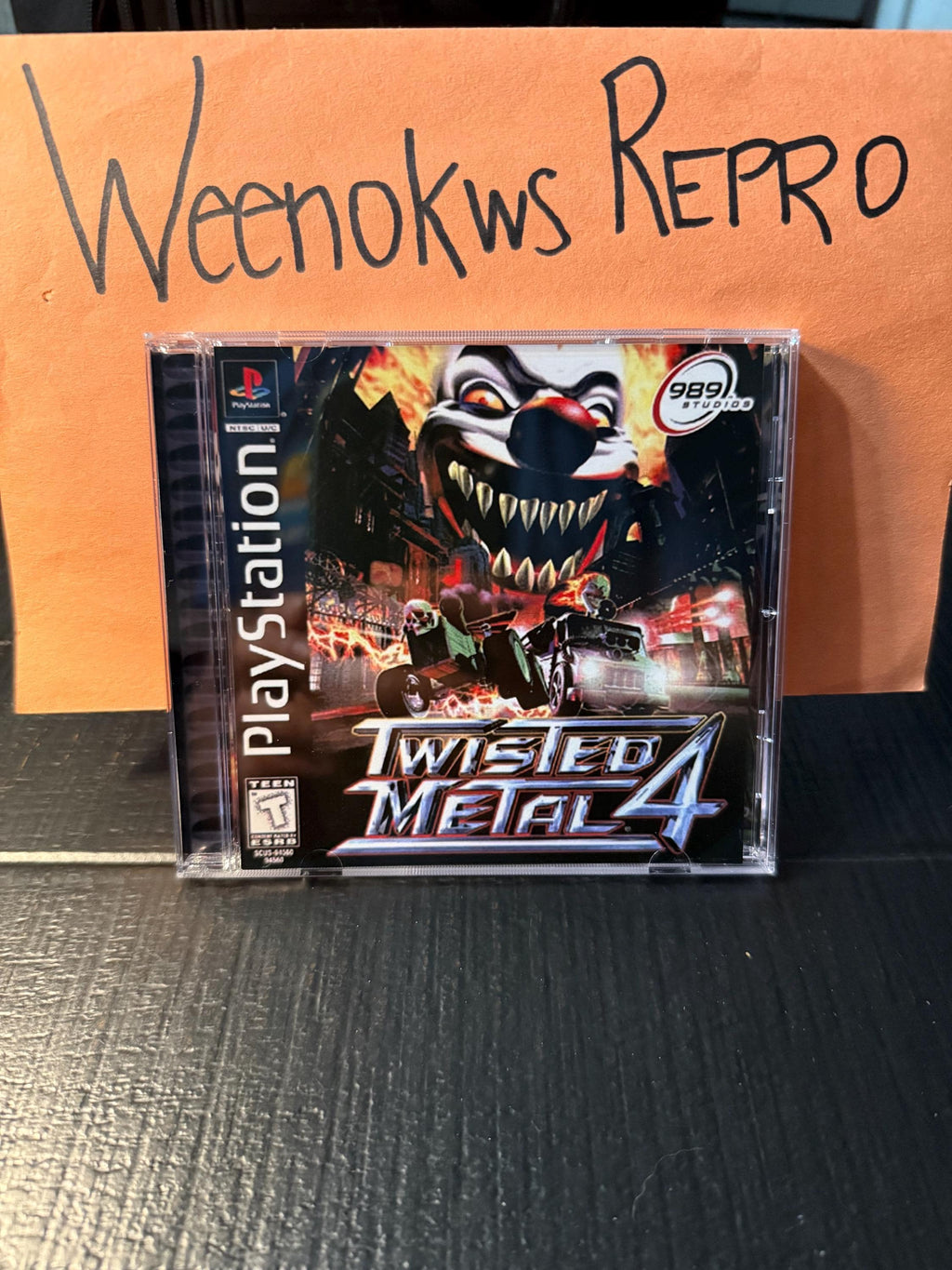 Twisted Metal 4 REPLACMENT CASE No Disc Ps1
