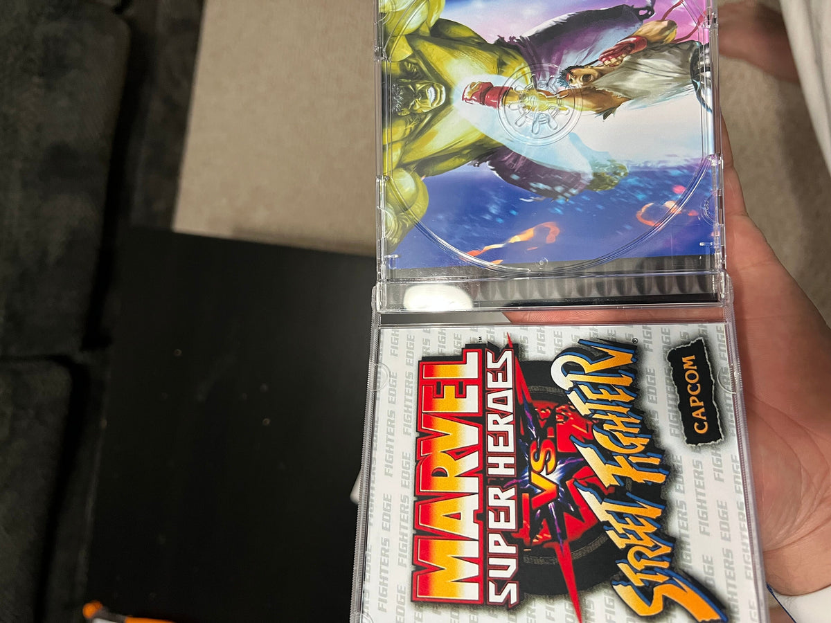 Marvel Super Heroes Vs Street Fighter REPLACEMENT CASE No Disc! Ps1