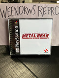 Metal Gear Solid 1 REPLACMENT CASE No Disc black label ps1