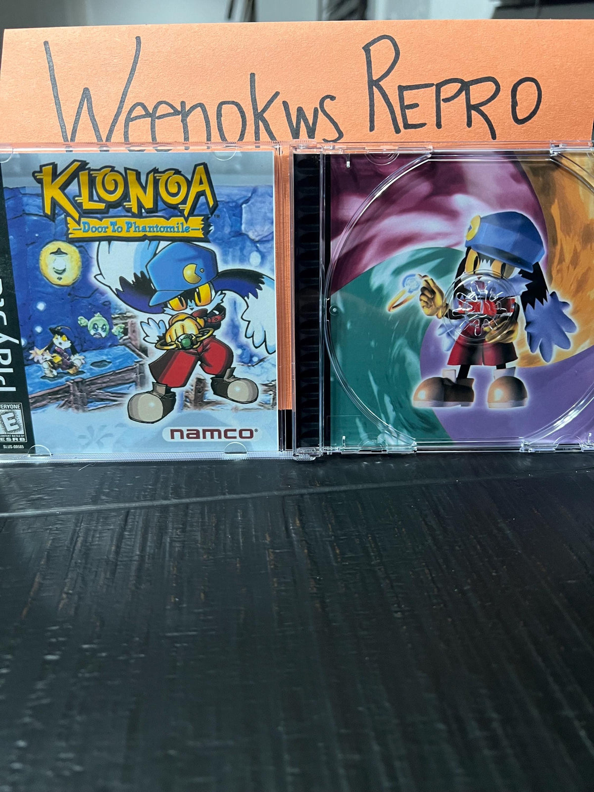 Klonoa Door to Phantomile REPLACMENT CASE No Disc! Ps1