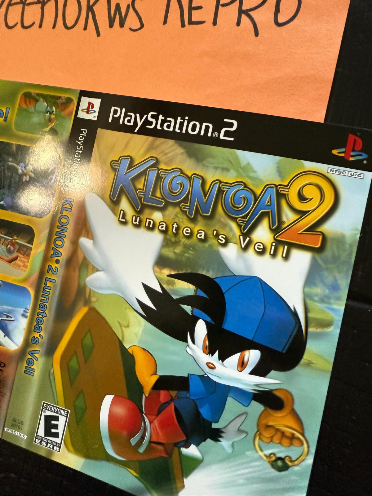 Klonoa 2 Lunatea’s Veil REPLACEMENT ART Only! No game! No Case! Ps2
