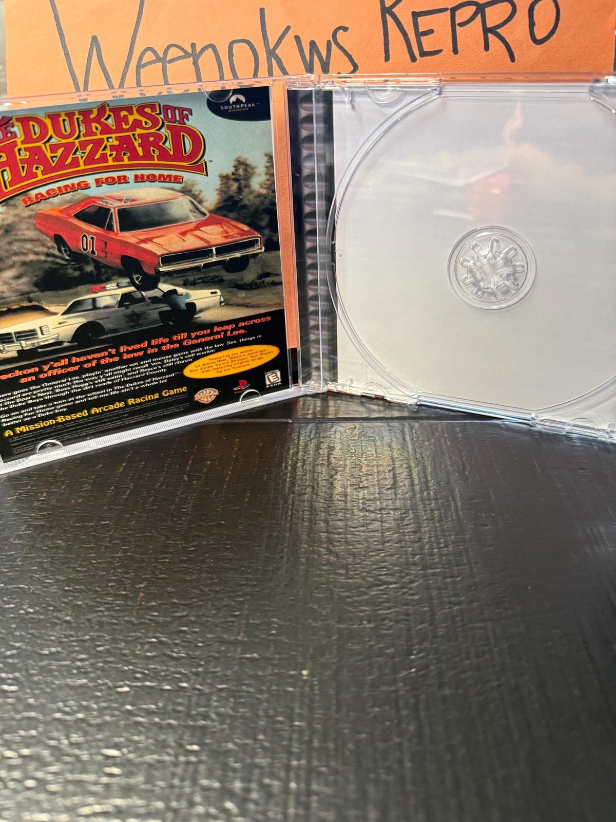 The Dukes of Hazard Racing for Home REPLACEMENT CASE No Disc ps1