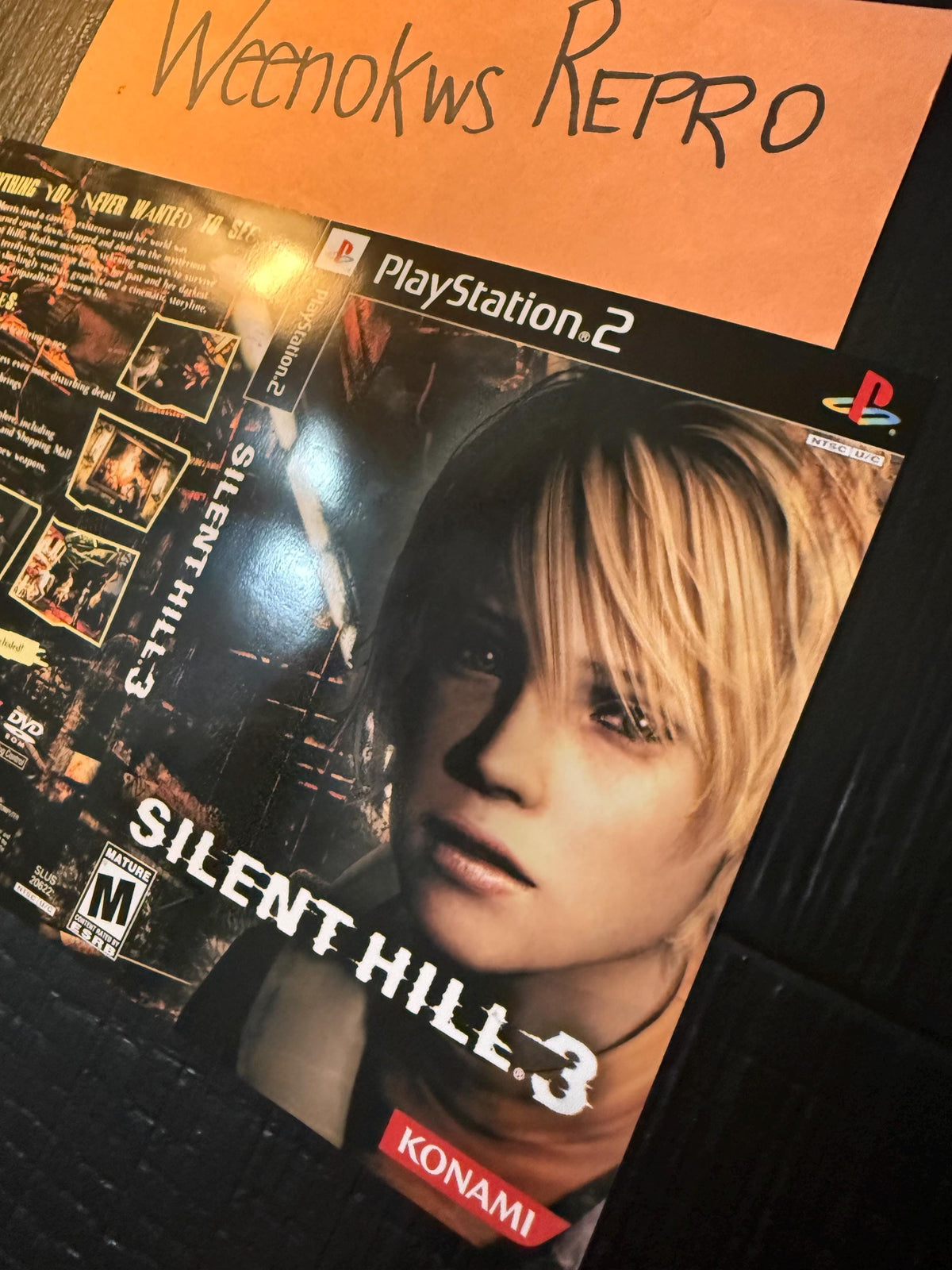 Silent Hill 3 REPLACEMENT Art Only No Disc No Case Ps2