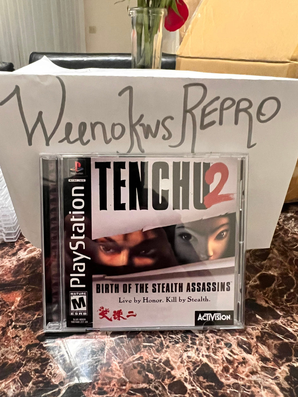 Tenchu 2 Birth of the Stealth Assassins REPLACEMENT CASE No Disc! Ps1
