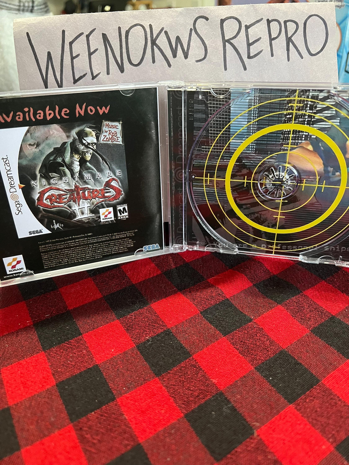 Silent Scope REPRODUCTION CASE No Disc! Dreamcast