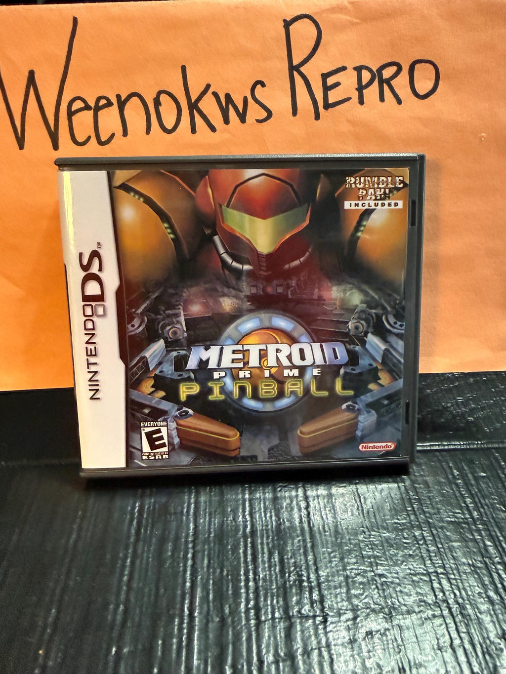 Metroid Prime Pinball REPLACEMENT CASE No Game! Nintendo DS