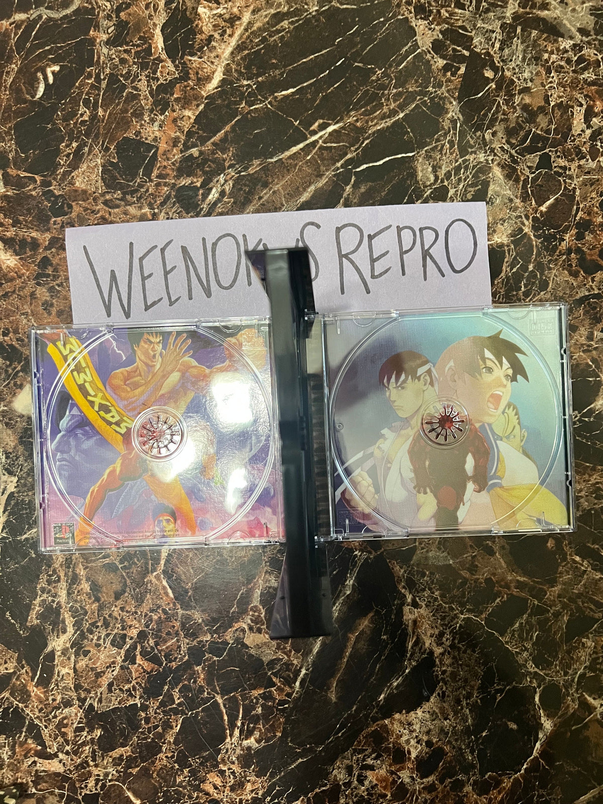 Street Fighter Collection REPLACEMENT CASE No Disc! Ps1 Thick Double Disc