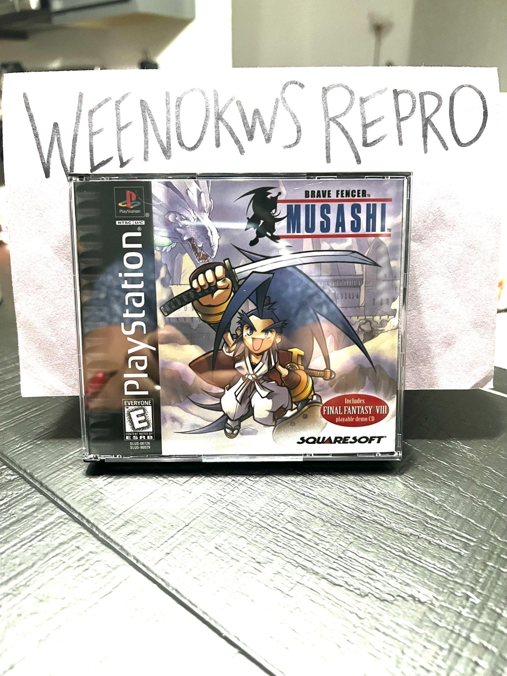 Brave Fencer Musashi REPLACMENT CASE No Disc ps1