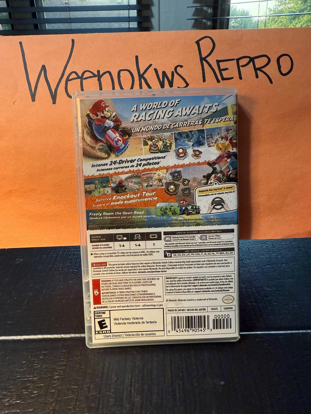 Mario Kart World REPLACEMENT CASE No Game! Nintendo Switch 2
