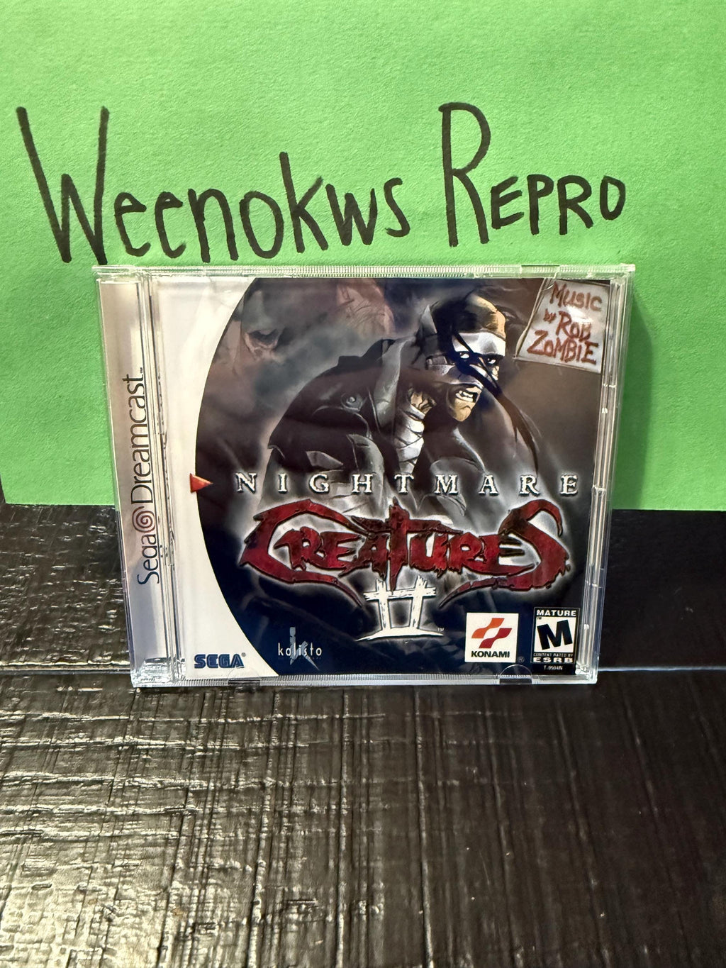 Nightmare creatures 2 REPRODUCTION CASE No disc Dreamcast