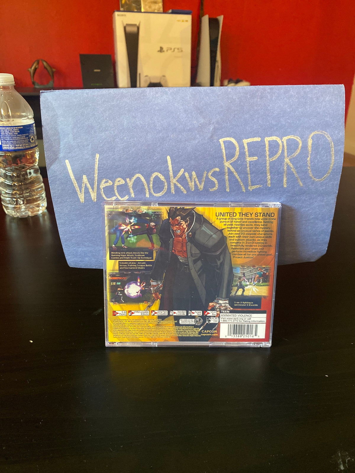 Project Justice REPRODUCTION CASE No Disc Dreamcast