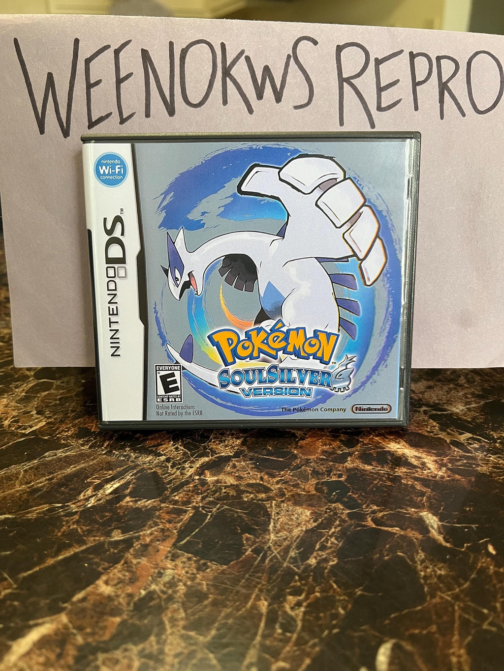 Pokémon Pokemon Soulsilver Version REPLACEMENT CASE No Game! Nintendo DS