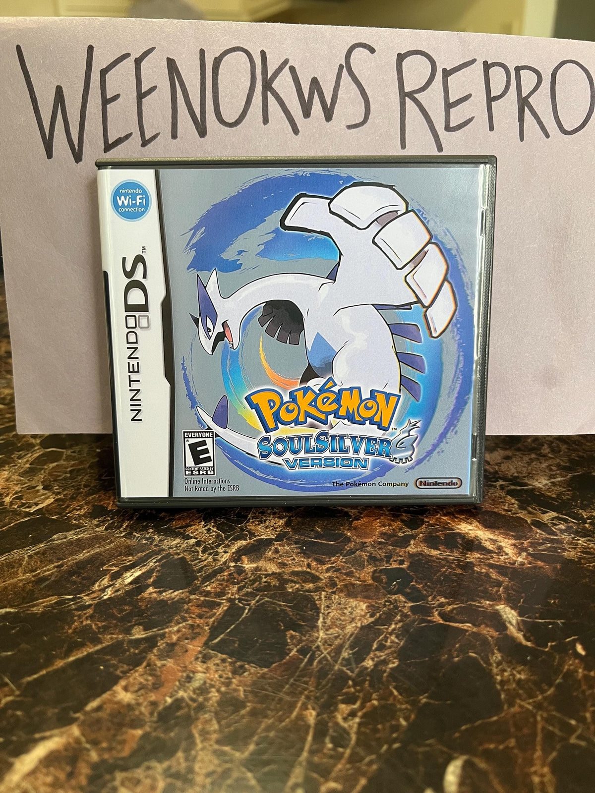 Pokémon Pokemon Soulsilver Version REPLACEMENT CASE No Game! Nintendo DS