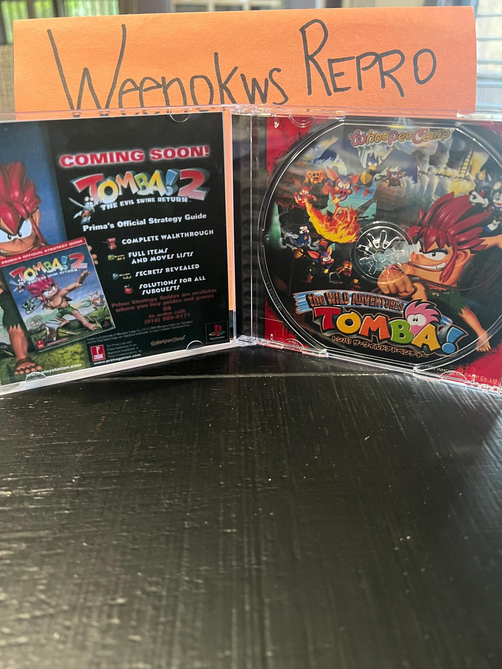 Tomba! 2 The Evil Swine Return REPLACEMENT CASE No Disc ps1