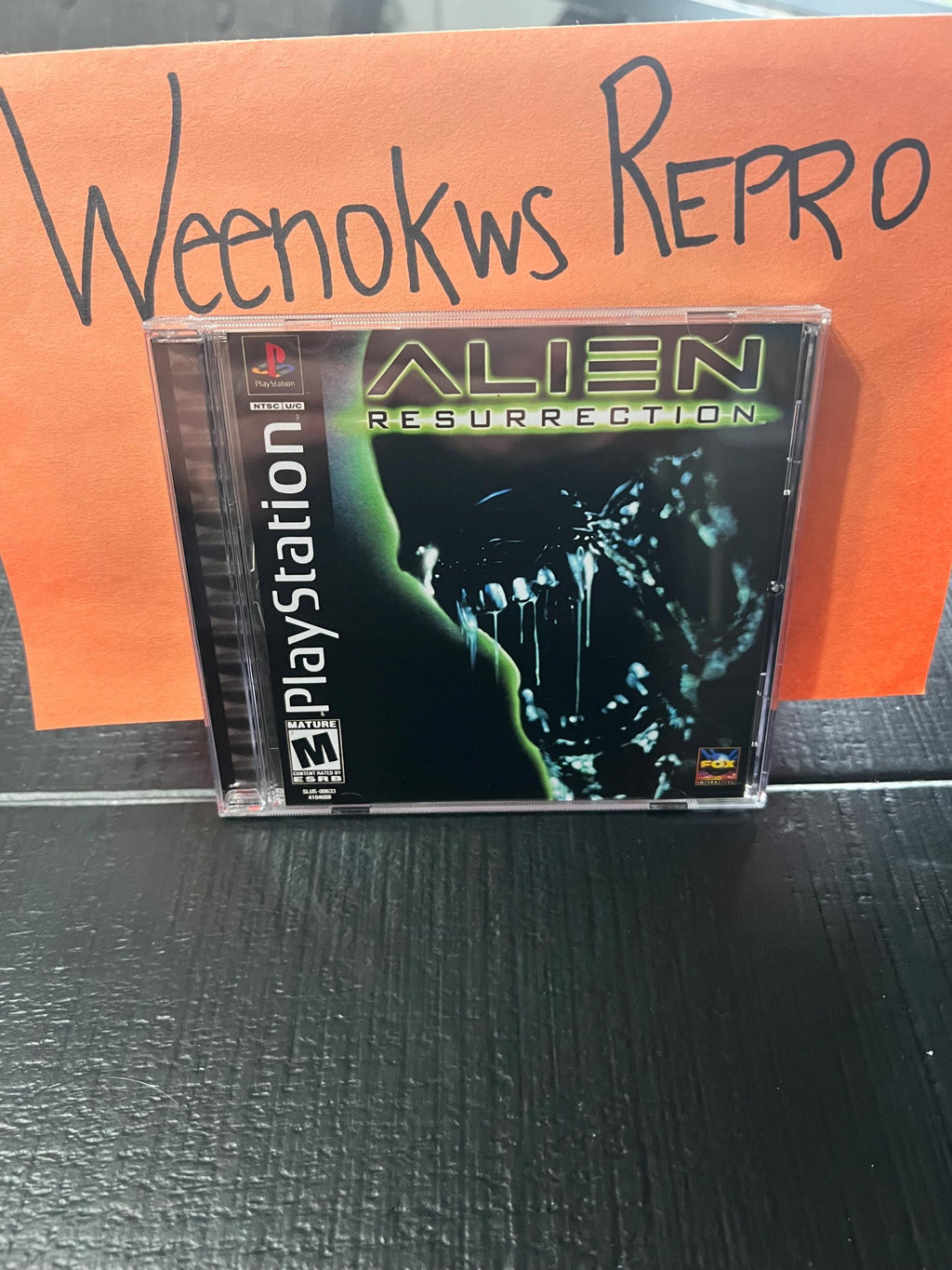 Alien Resurrection REPLACMENT CASE No Disc ps1