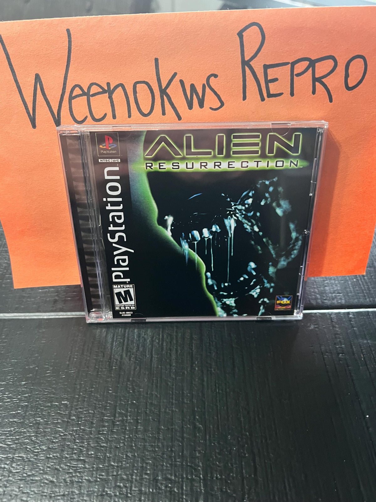 Alien Resurrection REPLACMENT CASE No Disc ps1