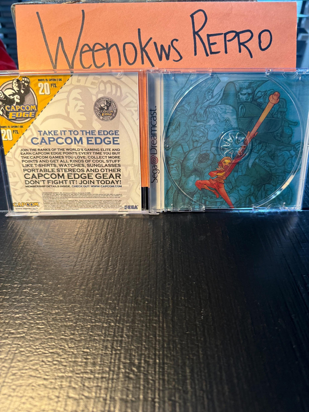 Marvel vs Capcom 2 REPRODUCTION CASE No Disc Dreamcast