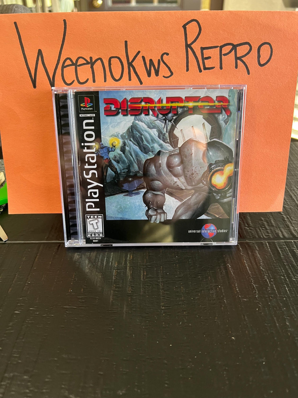 Disruptor REPLACMENT CASE No Disc ps1
