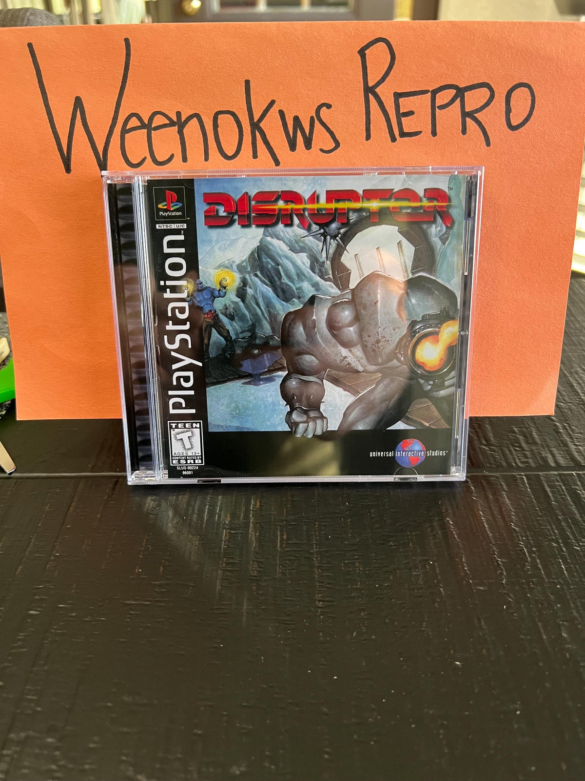 Disruptor REPLACMENT CASE No Disc ps1