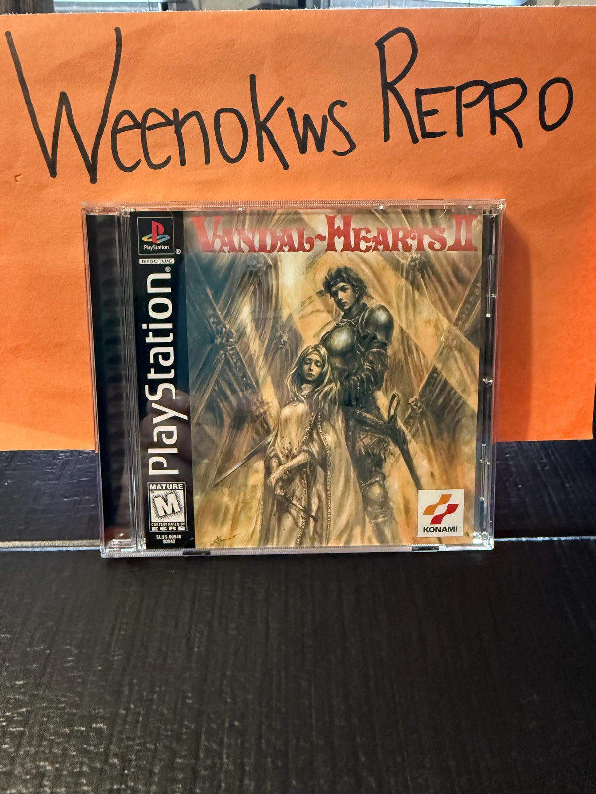 Vandal Hearts II 2 REPLACEMENT CASE No Disc ps1
